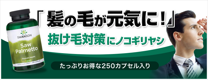 ノコギリヤシ(ソーパルメット) 540mg 250カプセル